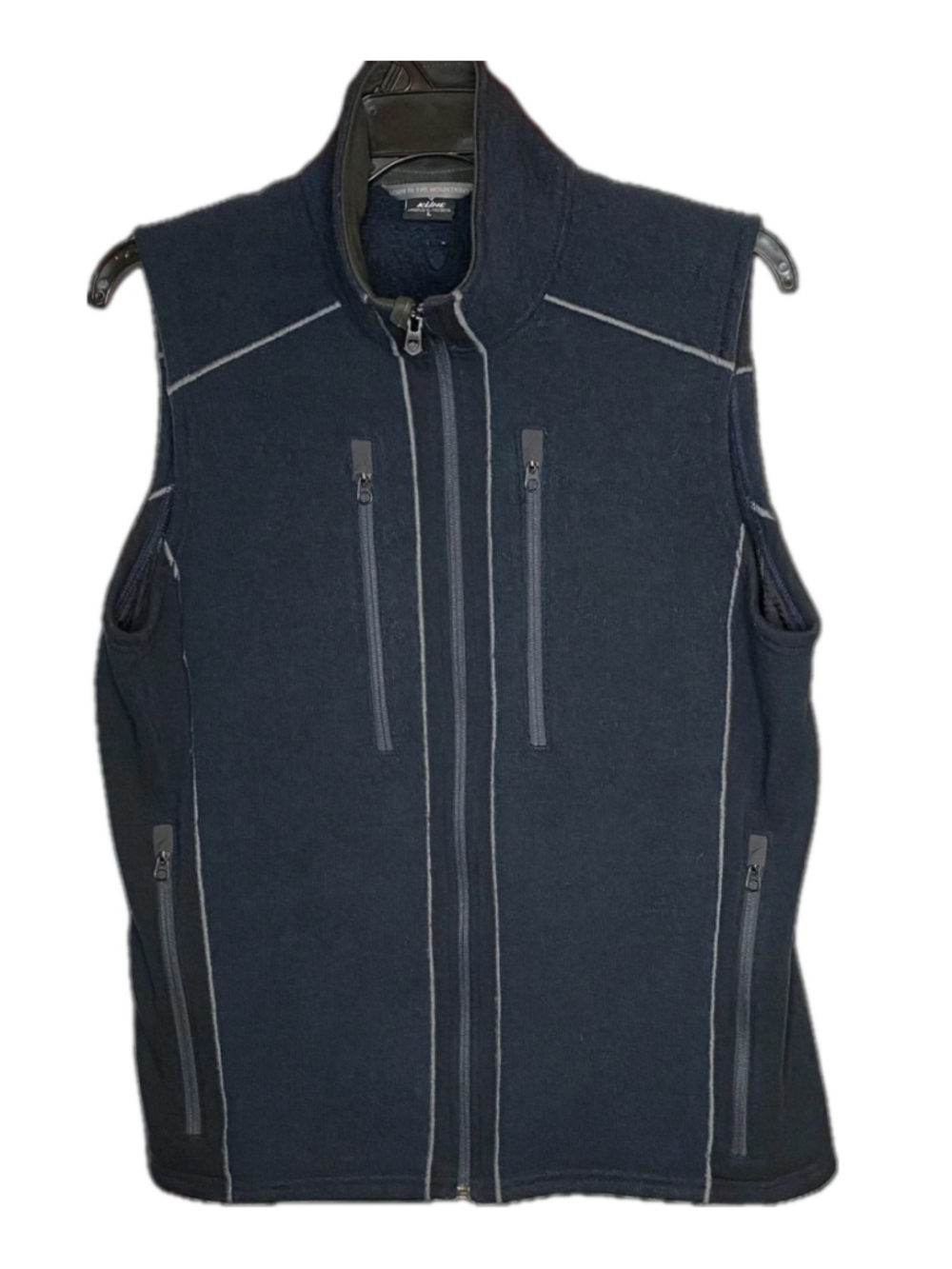 Kuhl Interceptr Fleece Vest L Full Zip Up Hiking Outdoors Fishing Basic Gorpcore